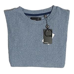 Quieti Long Sleeve T-Shirt Men's XL Crew Neck Stretch Fabric Blue Heather NEW